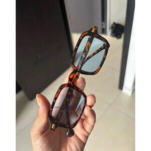 Fashion Square Sunglasses Women Retro Rivets Decoration Gradient Shades UV400